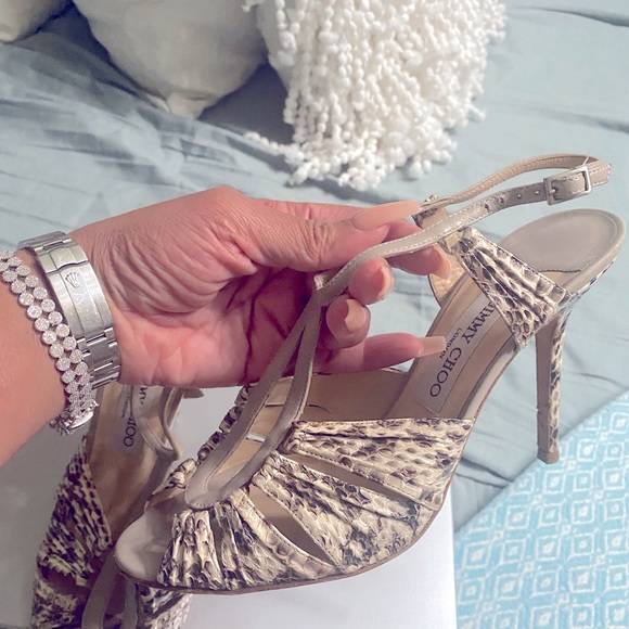 Classy, but Sexy Python Jimmy Choo Shoes. Size 38 1/2. Very Comfortable! - Picture 6 of 10